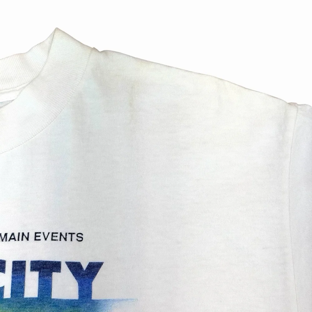 1990 Vintage River City Rumble Boxing T-Shirt Garza vs Pazienza Sacramento XL